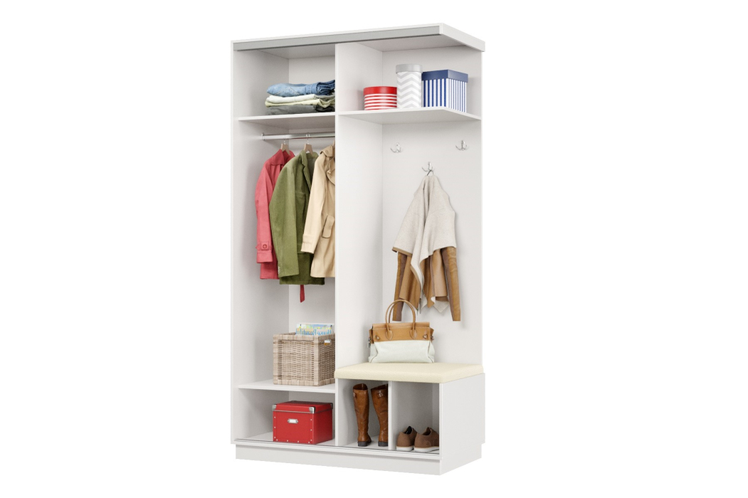 Прихожие, Прихожая Премьер 02 Лайт Мини 08 Правая Мягкая