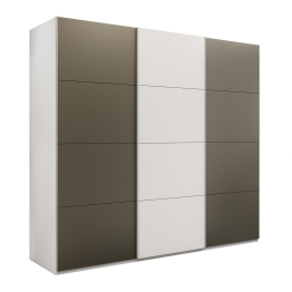 Шкаф-купе Эста 3-х дверный ДСП/Стекла хаки/Доводчик 270х66х240