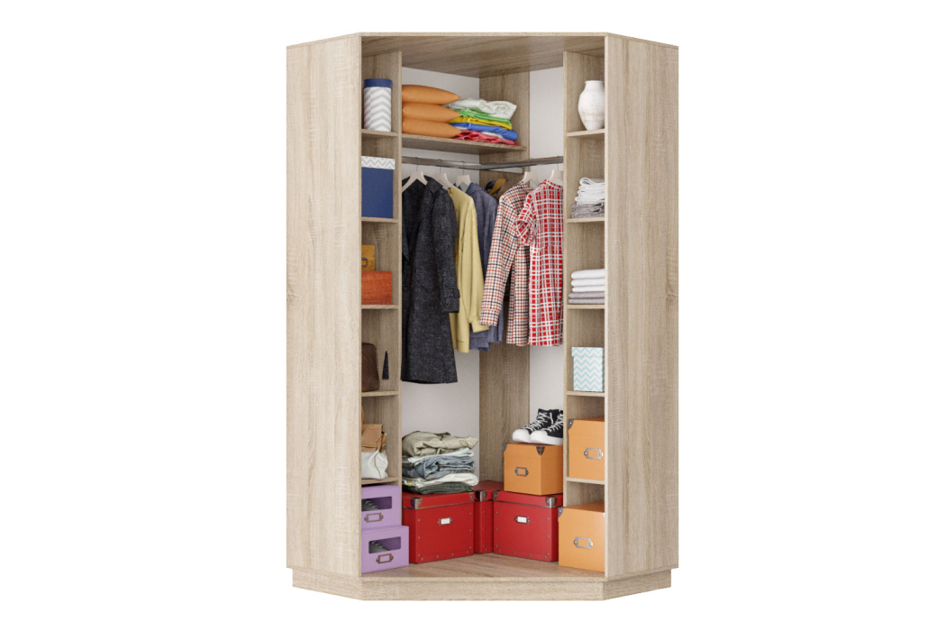 Угловые шкафы, Шкаф-купе Премьер Лайт 71 угловой (08;08) двухдверный