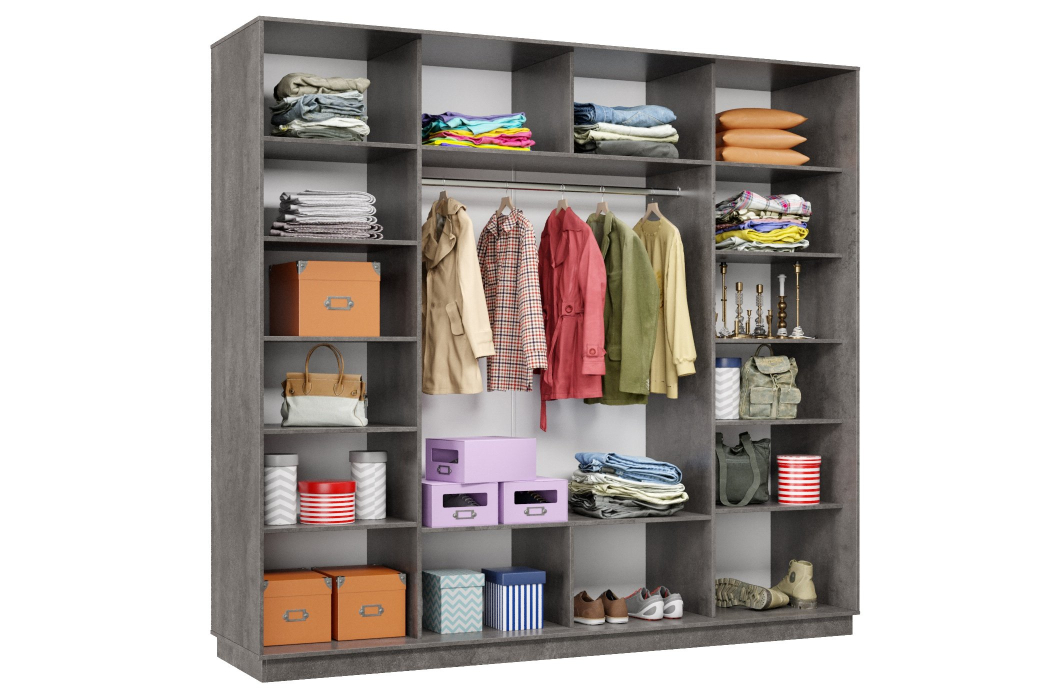 Шкафы-купе 3-х дверные, Шкаф-купе Премьер 58 (01РЧ;01РЧ;01РЧ) фасады ромб чёрный/трёхдверный/Профиль чёрный муар