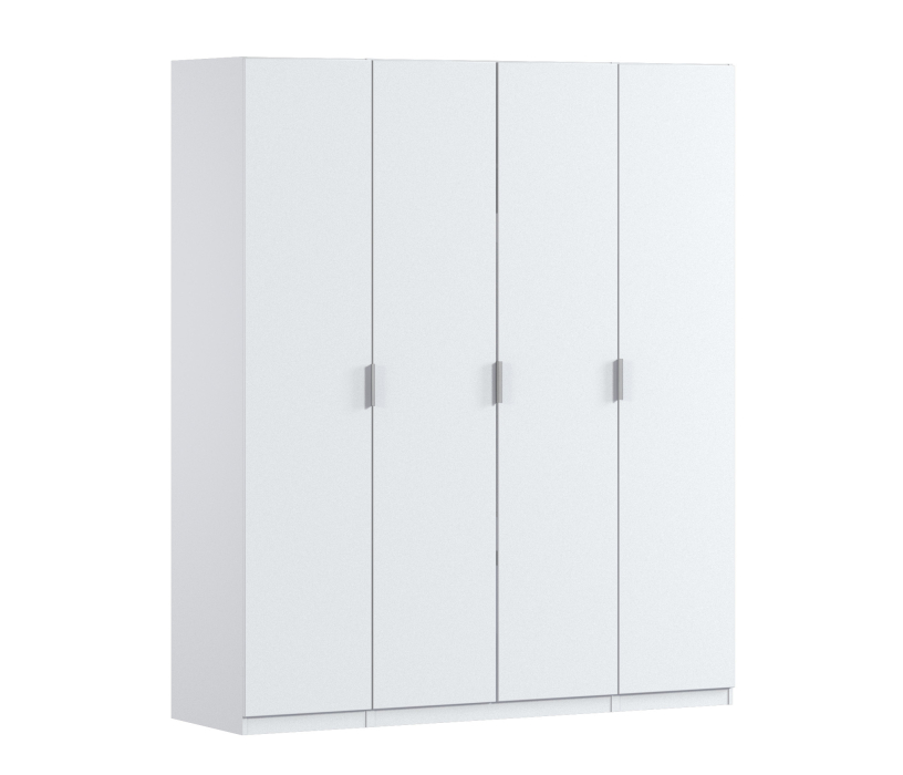 Для одежды, Шкаф четырехдверный Макс 2000 мм, вариант №4 (ЛДСП/МДФ)