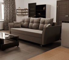 Диваны еврокнижки, Прямой диван Пандора,еврокнижка,велюр