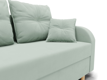 Прямой диван Генри,еврокнижка,велюр