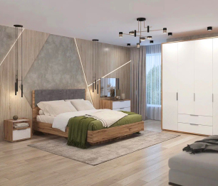 Зеркало навесное Николь мод.10, дуб альпийский