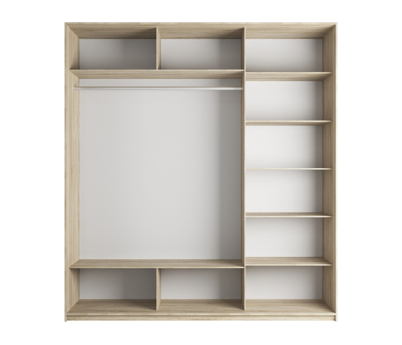 Шкафы-купе, Шкаф-купе Экспресс Экспенс трио 2200 x 1800 x 600