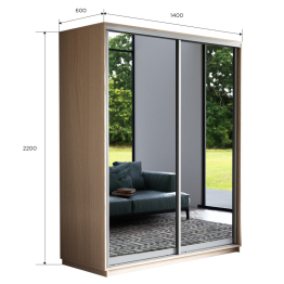 Шкаф-купе Экспресс Экспенс дуо 2200 x 1400 x 600