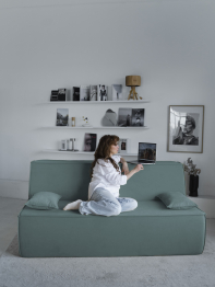 Диван бескаркасный Клайд, велюр