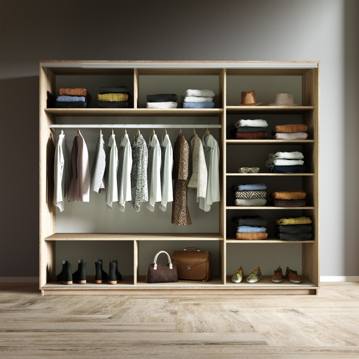 Шкафы-купе 3-х дверные, Шкаф-купе Экспресс 3-х дверный Фотопечать Шелк Стекла 210х60х220