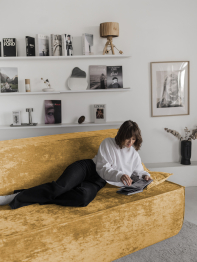 Диван бескаркасный Клайд, плюш