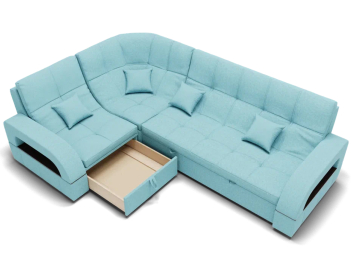 Модульный диван Майами-3,микровелюр,антивандальная и водостойкая ткань,венеция