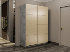 Шкафы-купе 2-х дверные, Шкаф-купе Прайм 2-х дверный Стекла фисташка/Доводчики 120х57х230