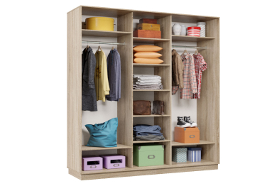 Шкаф-купе Премьер Лайт 44 (05;05;05) трехдверный