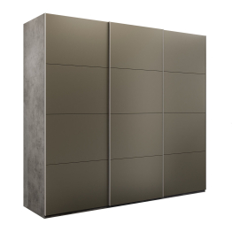 Шкаф-купе Эста 3-х дверный Стекла хаки/Доводчик 270х66х240