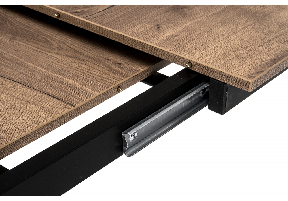 Обеденные столы, Стол деревянный Центавр 120 (160) х 70 (черный матовый)