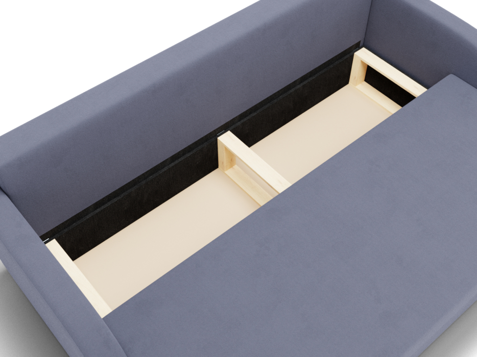 Диваны еврокнижки, Прямой диван Генри,НПБ,еврокнижка,велюр