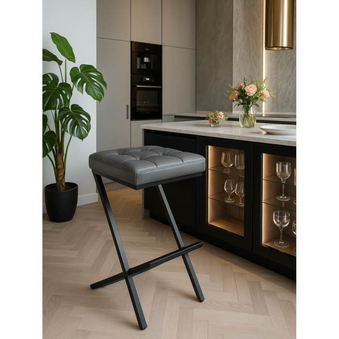 Стулья, Барный стул Амаури, Искусственная кожа