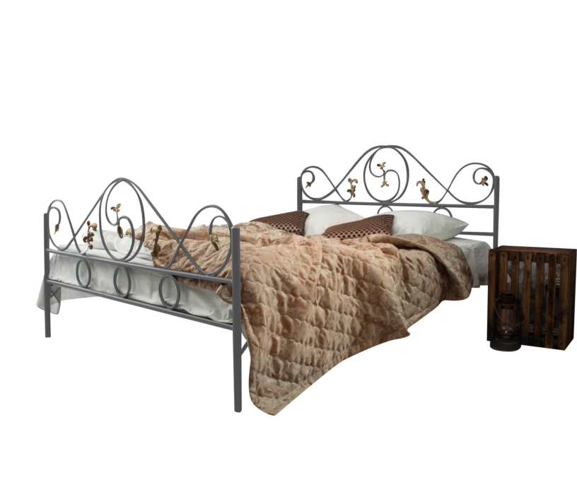 Кованые кровати, Кованая кровать Венеция 1.6 с двумя спинками