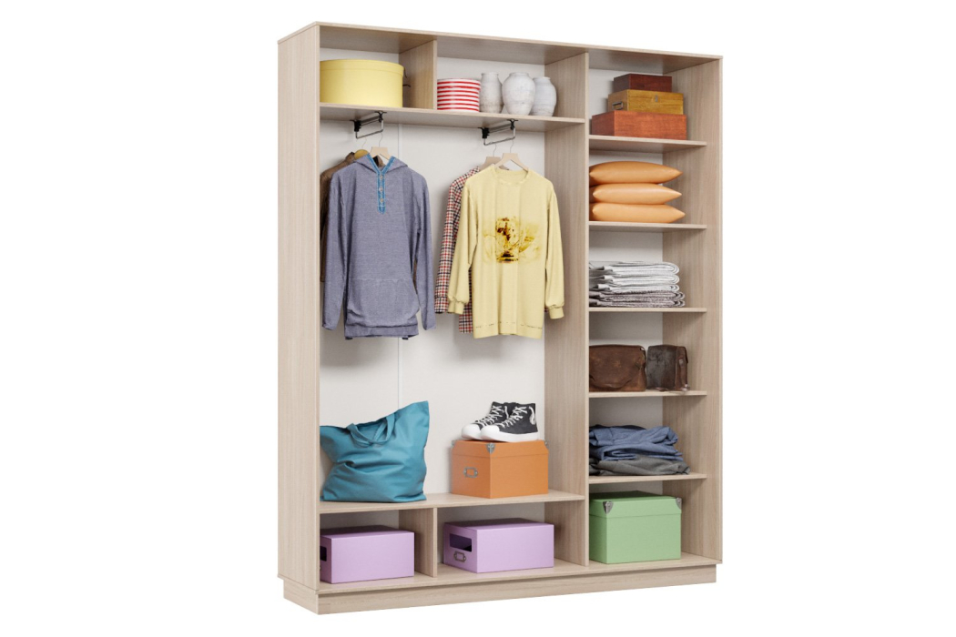 Шкафы-купе 3-х дверные, Шкаф-купе Премьер 23 (11ЗГ;11ЗГ;11ЗГ) фасады зеркало графит/трёхдверный/Профиль чёрный муар