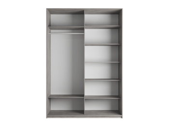 Шкаф-купе Прайм 2-х дверный Стекла черные/Доводчики 120х57х230