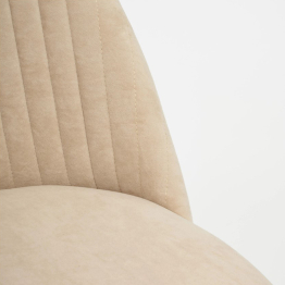 Кресло MELODY, флок, бежевый