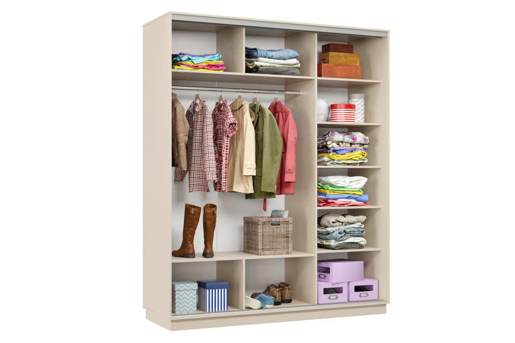 Шкафы-купе 3-х дверные, Шкаф-купе Премьер Лайт 22 (05;05;05) трехдверный