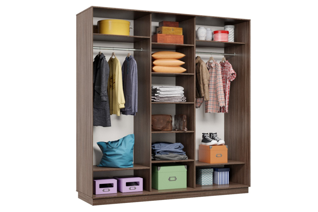 Шкафы-купе, Шкаф-купе Премьер 44 (16;16;16) трёхдверный