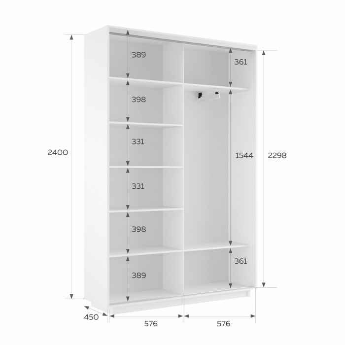 Шкафы-купе 2-х дверные, Шкаф-купе Экспресс 2-х дверный Фотопечать Калейдоскоп Стекла 120х45х240