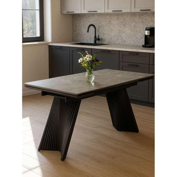 Обеденные столы, Керамический стол Вейв new 160(220)х89