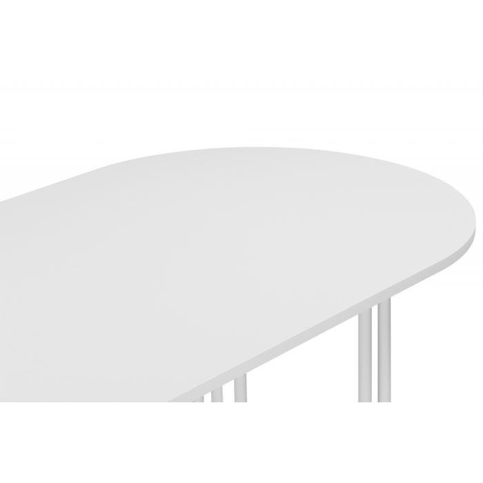 Обеденные столы, Стол Хьюго О 200 х 90 (белые ноги)