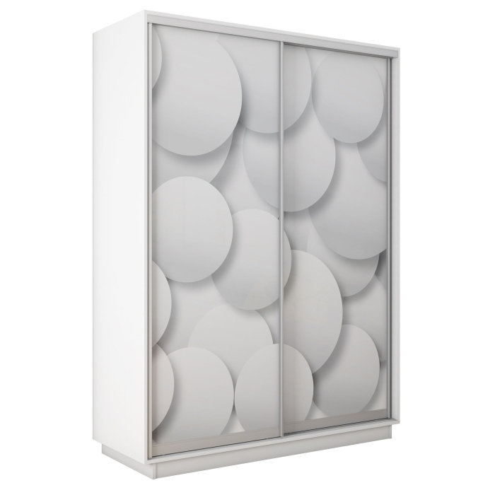 Шкафы-купе 2-х дверные, Шкаф-купе Экспресс 2-х дверный Фотопечать Шары Стекла 160х60х240