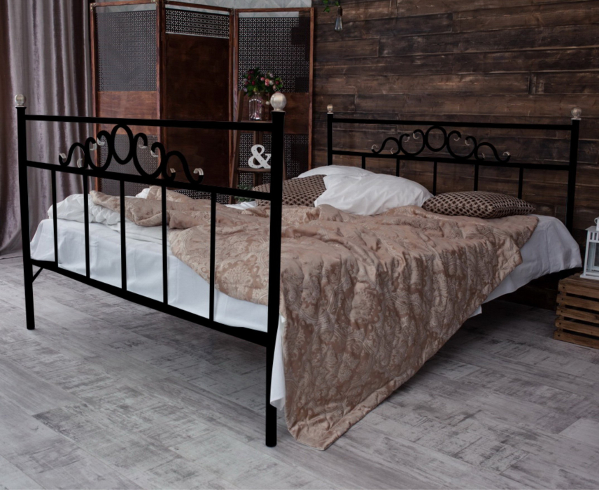 Кованые кровати, Кованая кровать Сандра1.6 с двумя спинками