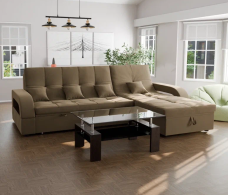 Диваны модульные угловые, Модульный диван Майами-2,микровелюр,антивандальная ткань,венеция