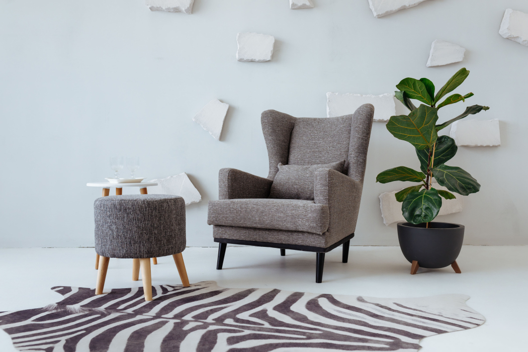 Пуф в прихожую, Пуф Лаки, рогожка