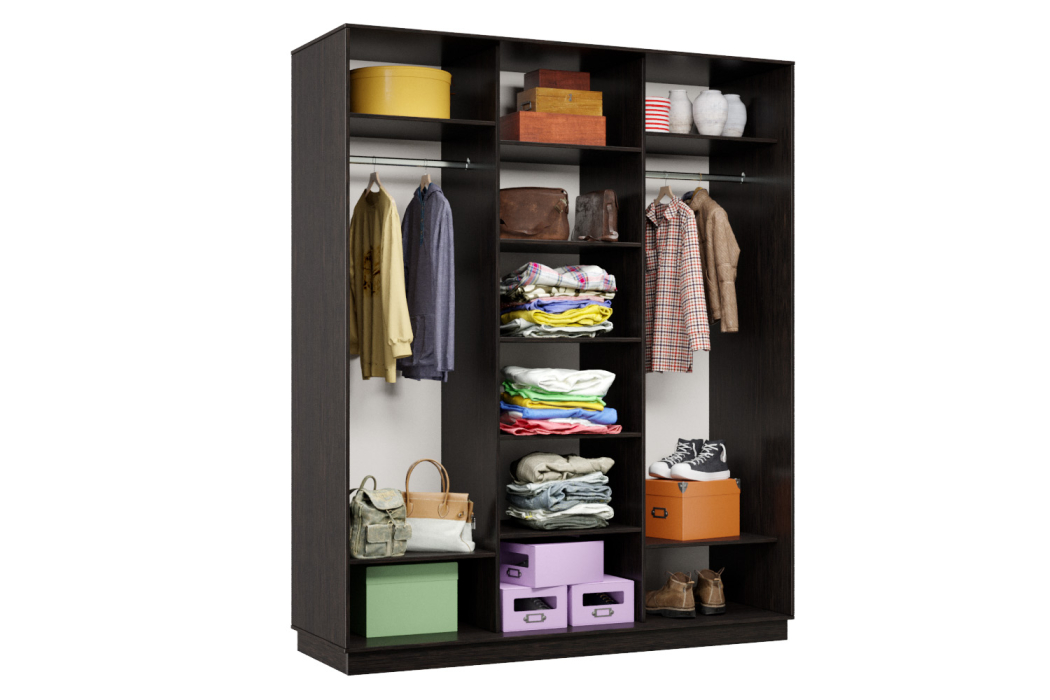 Шкафы-купе 3-х дверные, Шкаф-купе Премьер Лайт 26 (01;01;01) трехдверный