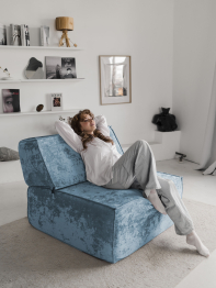 Бескаркасное кресло Клайд,плюше