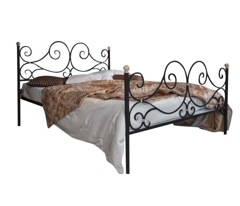 Кованые кровати, Кованая кровать Верона 1.8 с двумя спинками