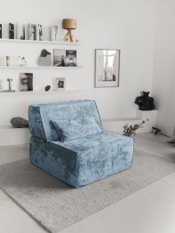 Бескаркасное кресло Клайд,плюше