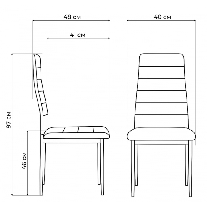 Стулья, Стул на металлокаркасе DC2-001