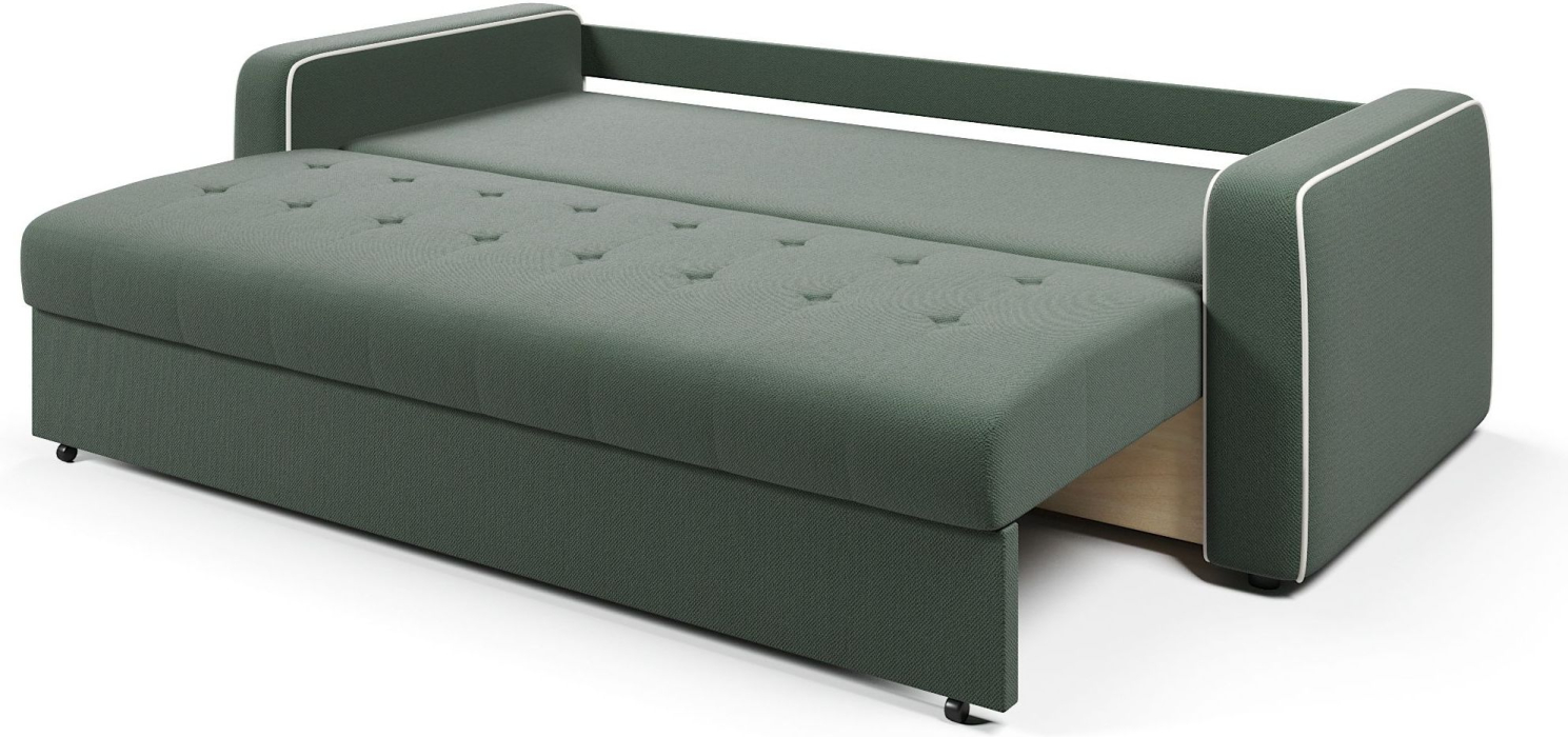 Диваны еврокнижки, Диван-кровать прямой Атланта с кантом еврокнижка,велюр