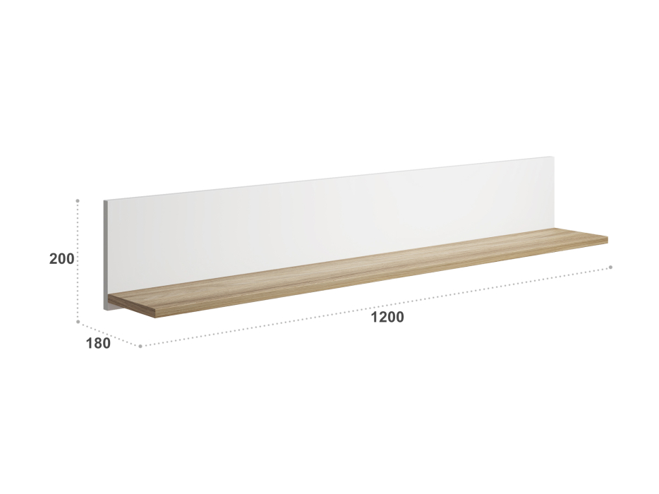 Настенные полки, Полка Скайлайт СЛ-40