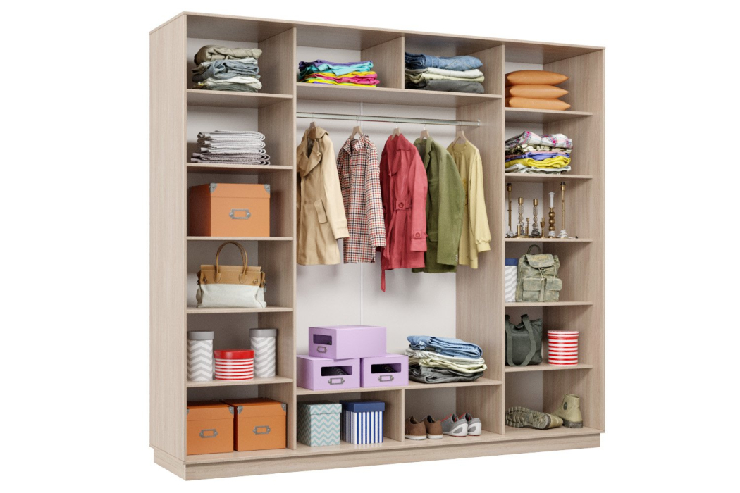 Шкафы-купе 3-х дверные, Шкаф-купе Премьер 58 (11ЗБ;11ЗБ;11ЗБ) фасады зеркало бронза/трёхдверный/Профиль чёрный муар