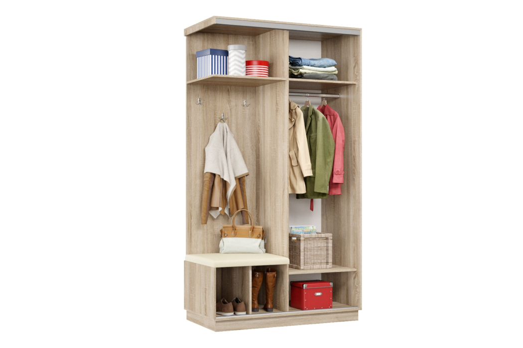 Прихожие, Прихожая Премьер 04 Лайт Мини 11 Левая Мягкая