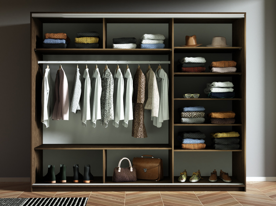 Шкафы-купе 3-х дверные, Шкаф-купе Прайм 3-х дверный Стекла пудра/ДСП/Доводчики 180х57х230