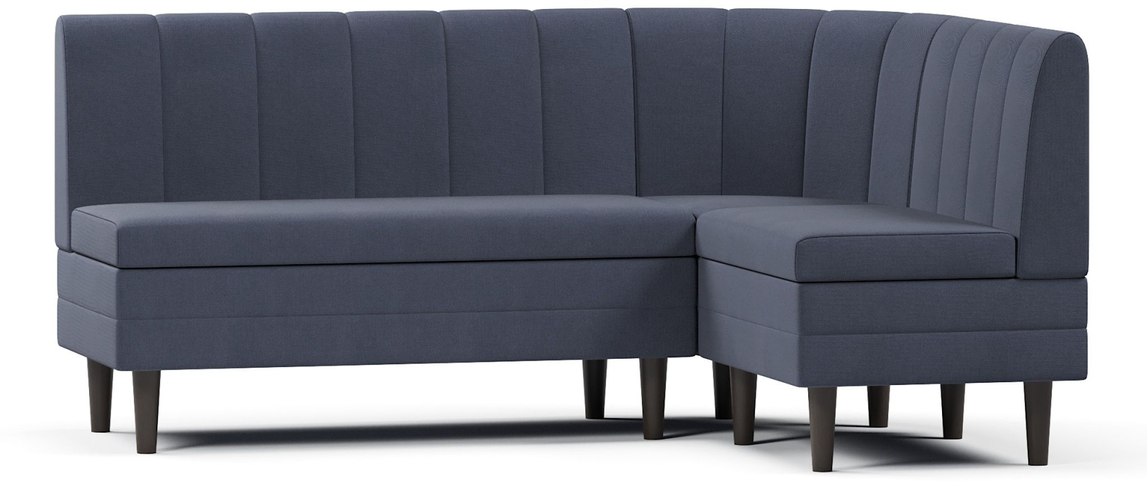 Диваны угловые, Кухонный угловой нераскладной диван Кетла, велюр