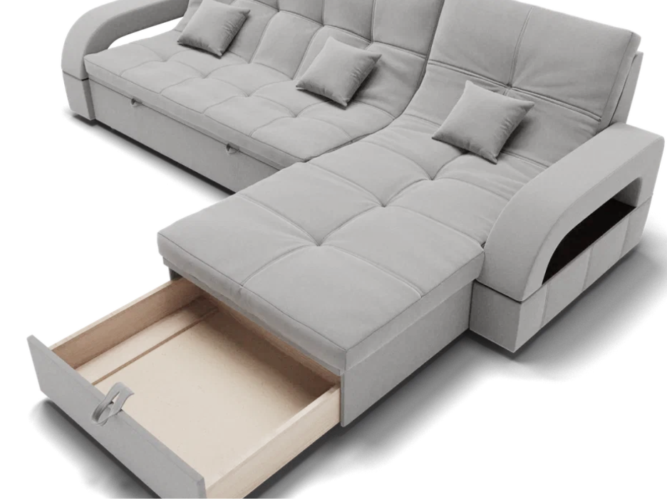 Диваны модульные угловые, Модульный диван Майами-2,микровелюр,антивандальная ткань,венеция