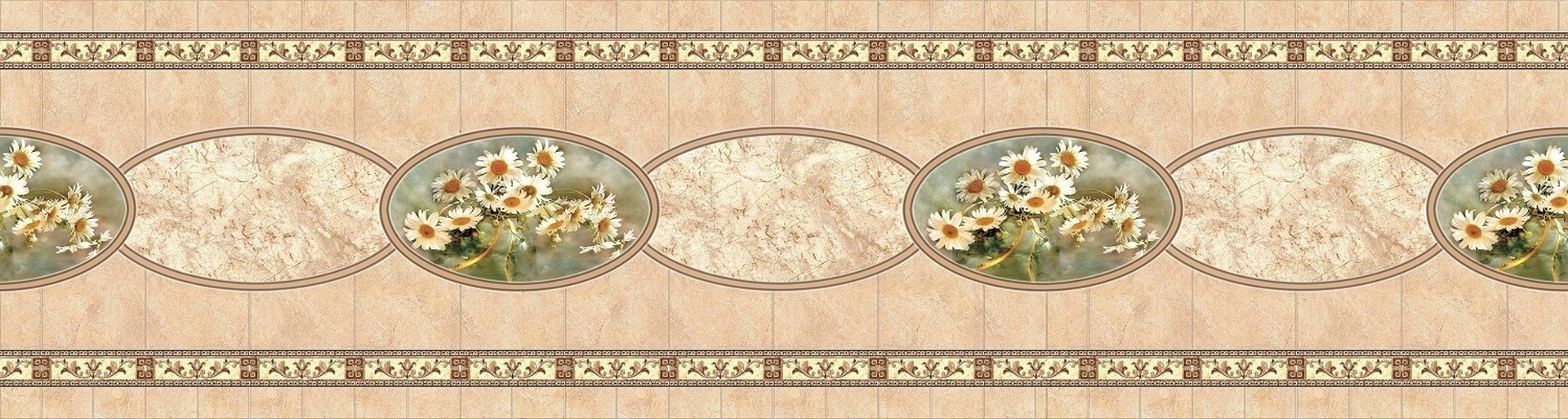 Стеновые панели из АБС-пластика, Кухонный фартук Барышня-крестьянка 2000x600x1.5 мм глянец