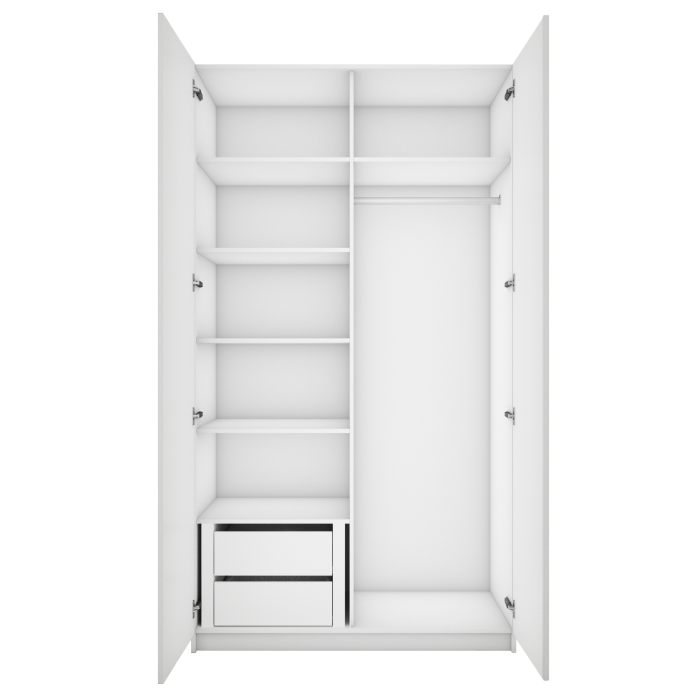 Шкафы двухстворчатые, Шкаф Локер Распашной с модулем LCK_M1_1200