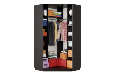 Угловой шкаф-купе Премьер 71 Венге