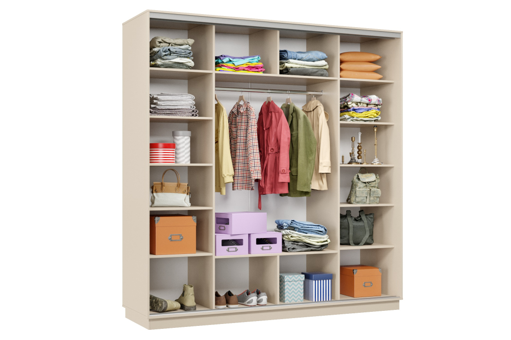 Шкафы-купе 3-х дверные, Шкаф-купе Премьер Лайт 36 (08;11;08) трехдверный