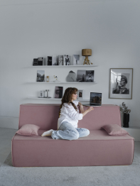 Диван бескаркасный Клайд, велюр